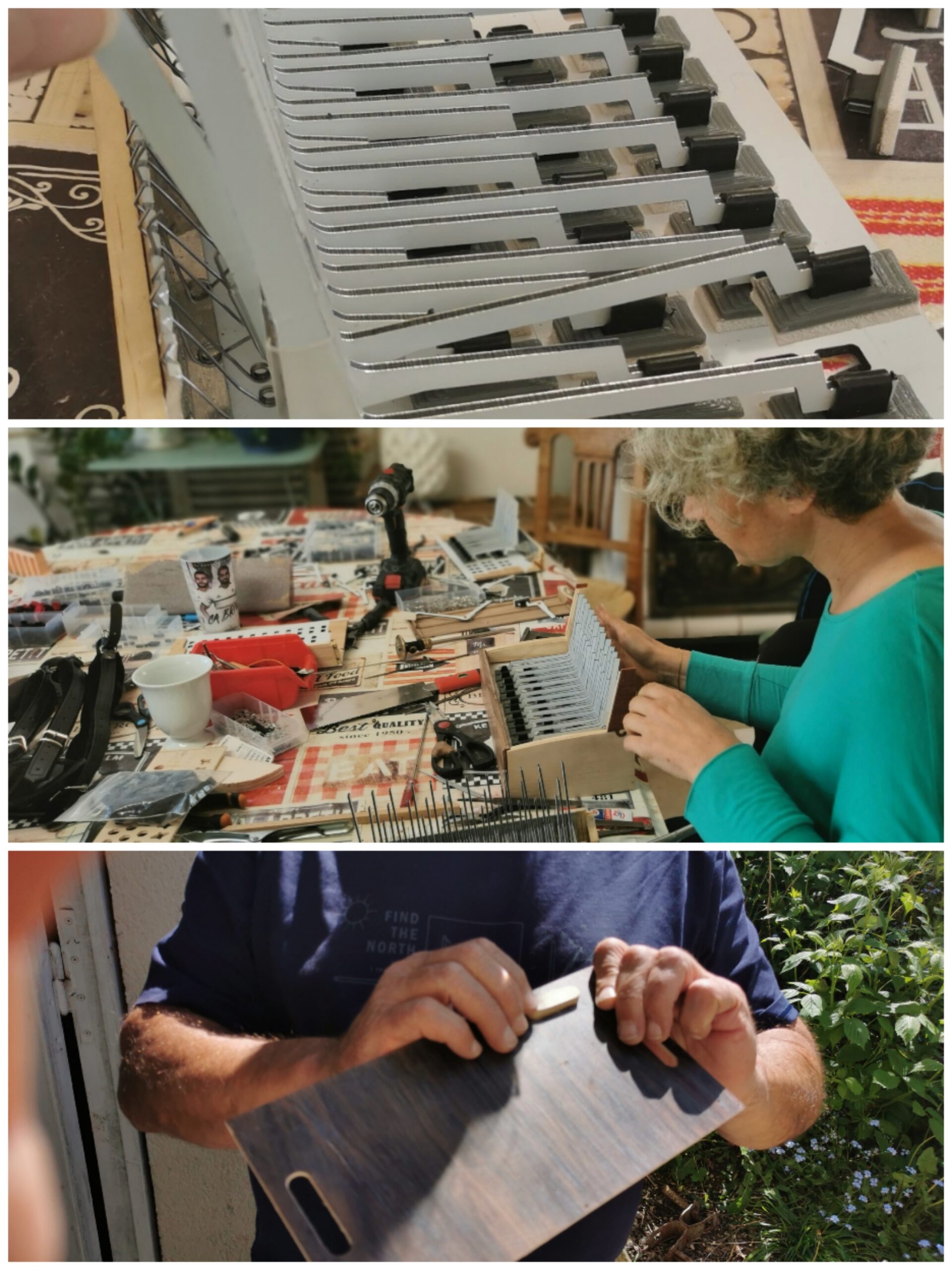 Stage de fabrication d'accordéon diatonique
